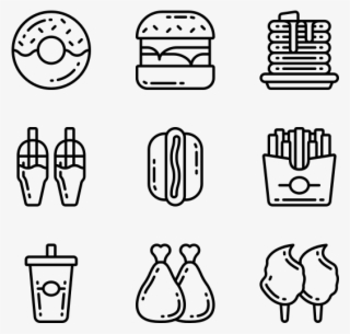 Fast Food - Curriculum Vitae Icons #7748389