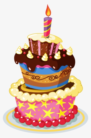 Colorful Birthday Cakes Zwd9 Colorful Birthday Cake - Cake Png With ...