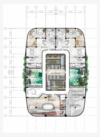 2360 X 3680 11 - Office Plans In High Rise #7750841