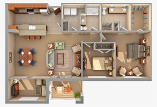 The Jasmine 2 Bedroom - Floor Plan #7750962