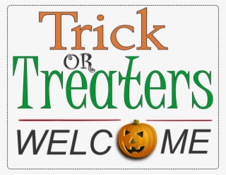 Trick Or Treat Sign - Jack-o'-lantern #7751698