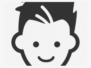 Black Hair Clipart Boys Hair Style - Icon #7754114