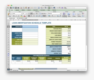 Excel Loan Template 1 - Office 2011 #7754629