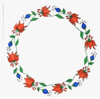 Png File Size - Floral Frame Drawing Circle #7756464