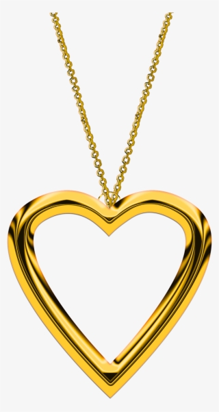Second Hand Collections Of Gold Jewellery Are The Ideal - Gold Heart Pendant Png #7756848