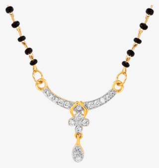 Mahi Cz Collection Gold Plated Cz Mangalsutra Earrings - Single Diamond Mangalsutra Designs With Price #7757144