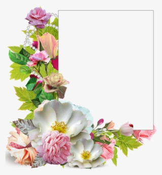 Contemporary Flower Photo Frames New Cadres Frame Rahmen - Cadres Frame Rahmen Quadro Flowers Png #7757276