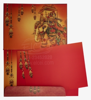 Home Hindu Wedding Cards Padding Card With Elaborate - Poster #7757675