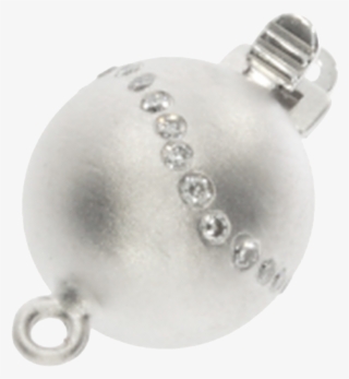 Matt Ball Clasp 750/- White Gold #7758253