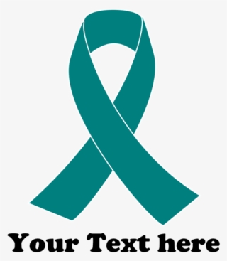 Teal Ribbon Awareness Banner - Graphic Design #7759929