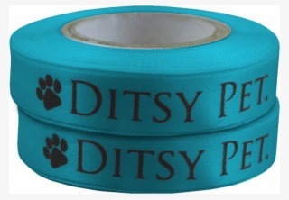 Teal Printed Ribbon - Strap #7760312