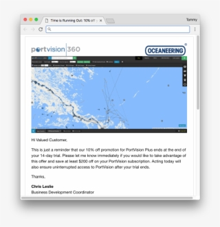 Triggered Emails - Oceaneering #7762102