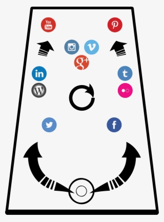 Social Media Pinball-02 - Black Circle #7762297