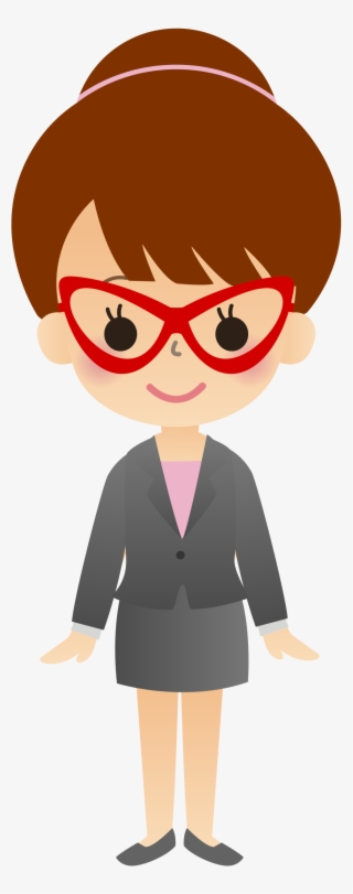 Big Image - メガネ 女 フリー イラスト #7763247