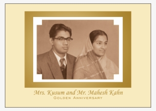 Cover Of 50th Wedding Anniversary Party Invitation - Photographic Paper #7765643