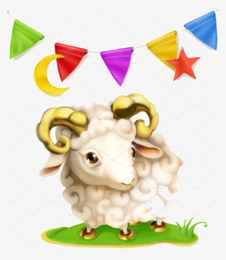 Eid Al-adha - Eid Mubarak Goat #7767604
