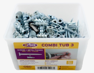 Combi Tub With Plasterboard Fixings Screws - Box #7768537