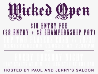 Jerome Wicked Open 8 Ball And 9 Ball Tournaments Pool - Lilac #7768613