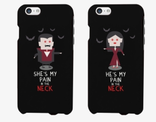 Pain In The Neck Vampire Couple - Cute Best Friend Phone Cases #7768618