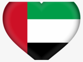 The United Arab Emirates Flag Clipart Png - Heart #7771880