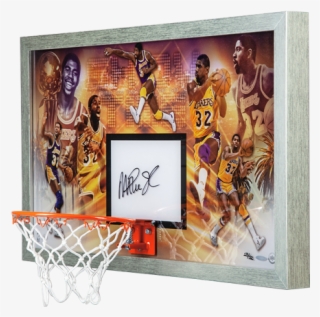 Los Angeles Lakers Magic Johnson Champion Backboard - Picture Frame #7772095
