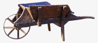 Wheelbarrow Old Wooden Cart - Schubkarre Alt #7772126