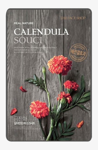 Thefaceshop Realnature Calrndulasouci Mask Copy Copy - Face Shop Calendula Mask #7772791