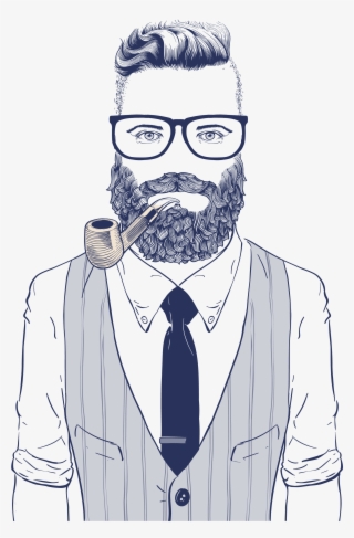 Wearing Style Sunglasses Illustration Vector Hipster - Hipster Drawing #7773078
