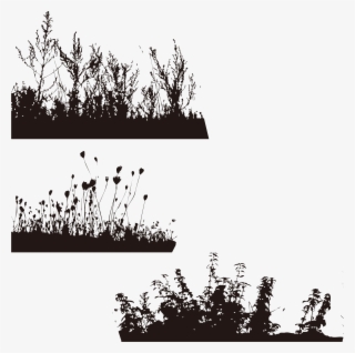Tree Wallpaper Grass Transprent - Black And White Grass Png #7773648