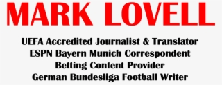 Uefa Accredited Journalist & Translator Espn Bayern - Circle #7773759