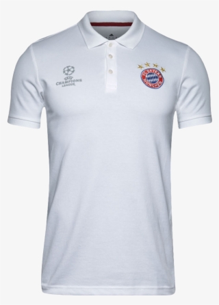 Bayern Munich 2017 Ucl White Polo - Polo Shirt #7774032
