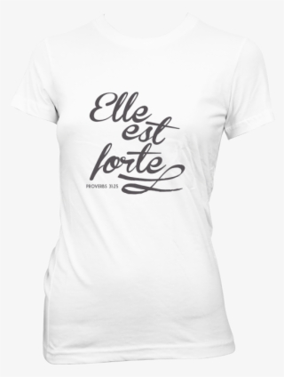 Elle Est Forte White Ladies T-shirt - Water Ski T Shirt #7774076