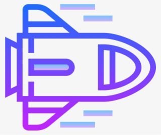 Space Shuttle Icon - Electric Blue #7774119