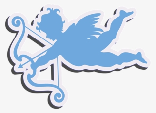 Blue Cupid Arrow Element - Illustration #7774980