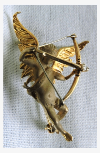Victorian German 19th Century 8kt Gold & Diamond 'cupid - Brass #7775515