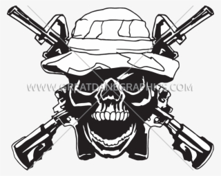 Army Ranger Production Ready Artwork For T - Skull Army Art #7776056