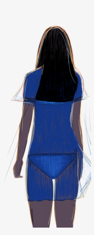 Beautiful Hand Painted Coil Impression Illustration - Standing #7776970