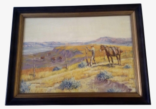 Keith Christie, Oil Painting, Cowboy Repairing A Broken - Cowboy Fixing Barbed Wire Fence #7777471 Keith Christie, Oil Painting, Cowboy Repairing A Broken - Cowboy Fixing Barbed Wire Fence #7777471