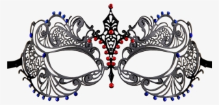 Graphic Library Mutli Color Series Laser Cut Metal - Masquerade Mask Transparent #7778312