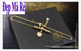 Lắc Chân Inox Đẹp Mà Rẻ Kiểu Hoa Mai Đính Đá Zircon - Zipper #7778371