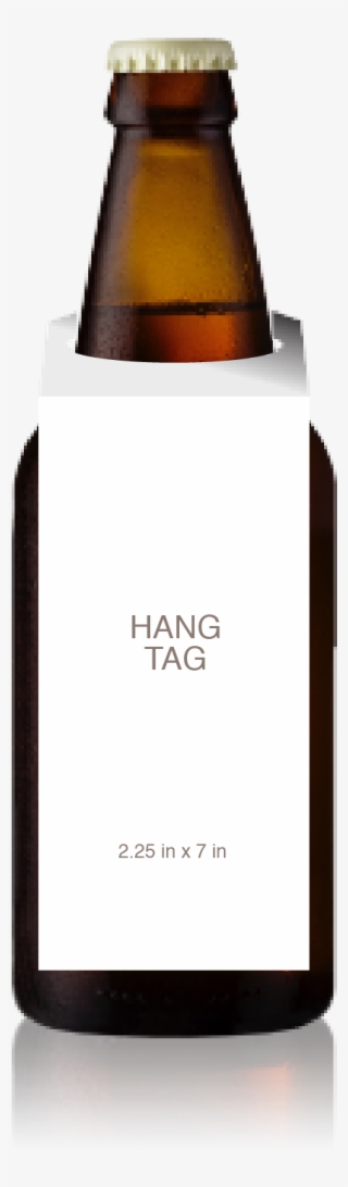 Short Bottle With A Blank Hangtag From Crushtag - Beer Bottle #7781077