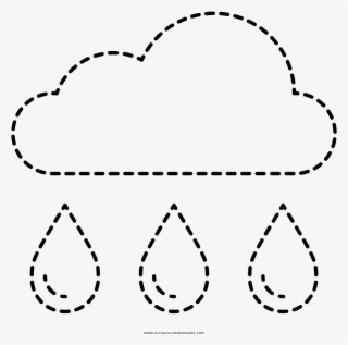 Coloring Book Cloud Rain Drawing Transprent Png - Inspiration Symbol #7781345