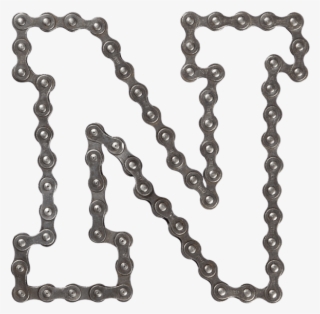Outline Chain Font - Letter N Chains #7781811