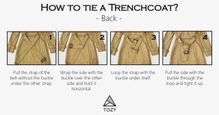 In The Back - Tie Back Of Trench Coat #7782376