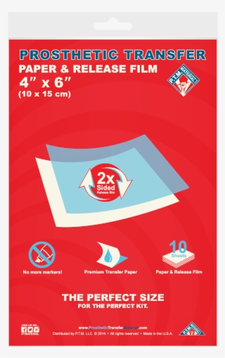 Prosthetic Transfer Paper & Release Film 10 Pack - Graphic Design #7782966