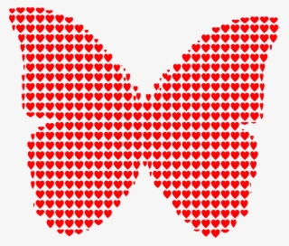 This Free Icons Png Design Of Hearts Butterfly #7783240