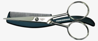 Moustache Scissors And Comb Tweezerman #7783509