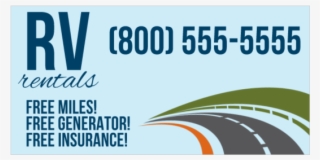 Rv Rentals Vinyl Banner With Discount Offer - Horse Head #7783917