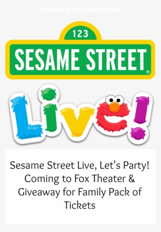 Sesame Street Live Coming To The Fox Theatre Detroit - Sesame Street Sign #7784696