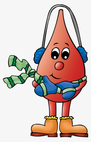 Blood Drop Winter - Winter Blood Donation #7785356